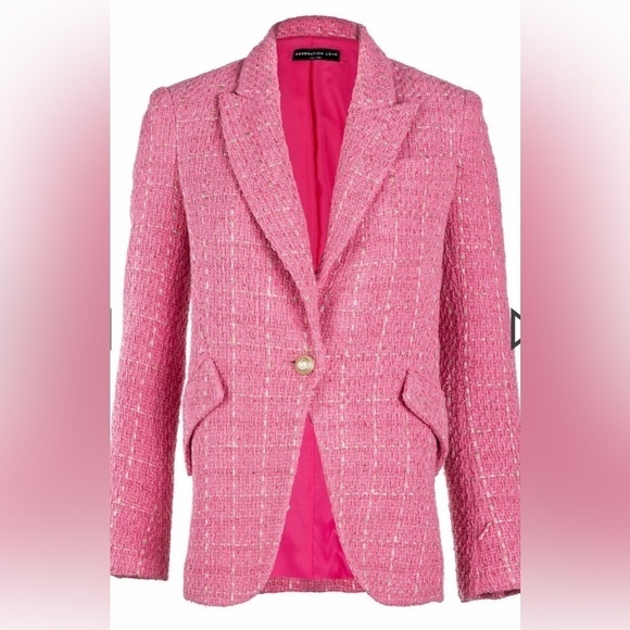 Generation Love pink multi tweed blazer - Picture 5 of 9